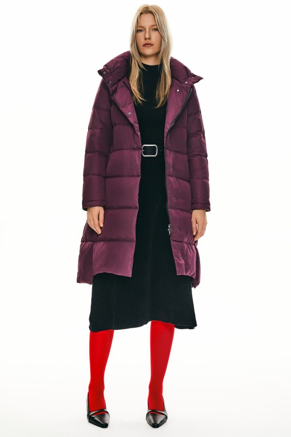 Hooded Winter Two-Way Zipper Down Coat - Image 37
