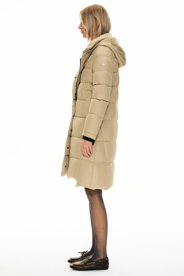 Hooded Winter Two-Way Zipper Down Coat - Image 4