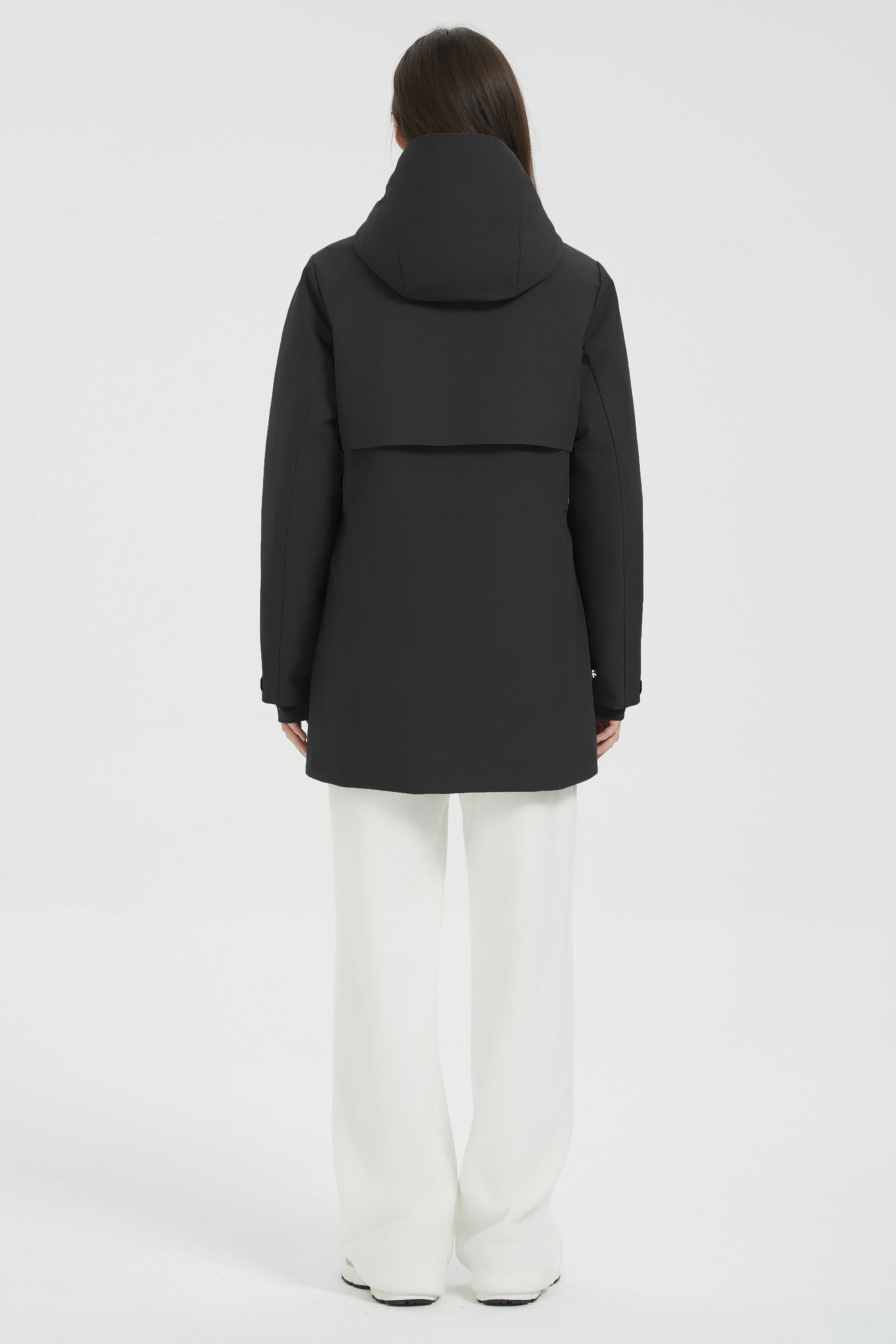 Hooded Winter Warm Parka Jacket Full Zip Lightweight - Image 4