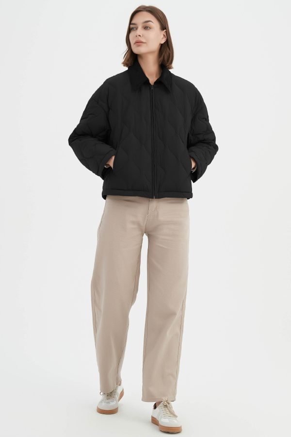Lightweight Cropped Down Puffer Jacket - Image 31