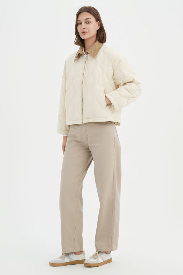 Lightweight Cropped Down Puffer Jacket - Image 36