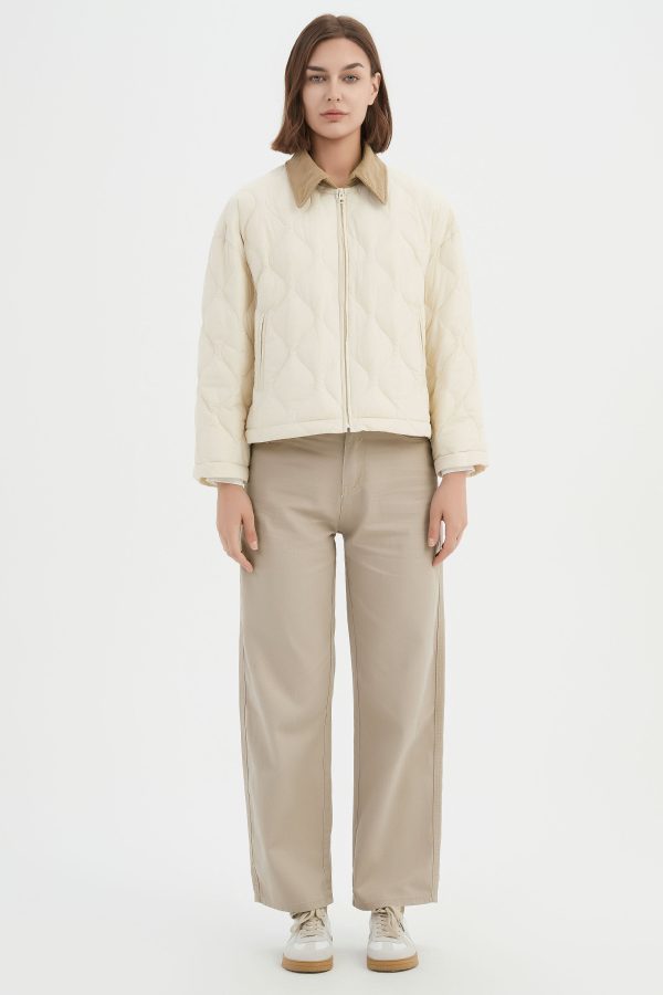 Lightweight Cropped Down Puffer Jacket - Image 34