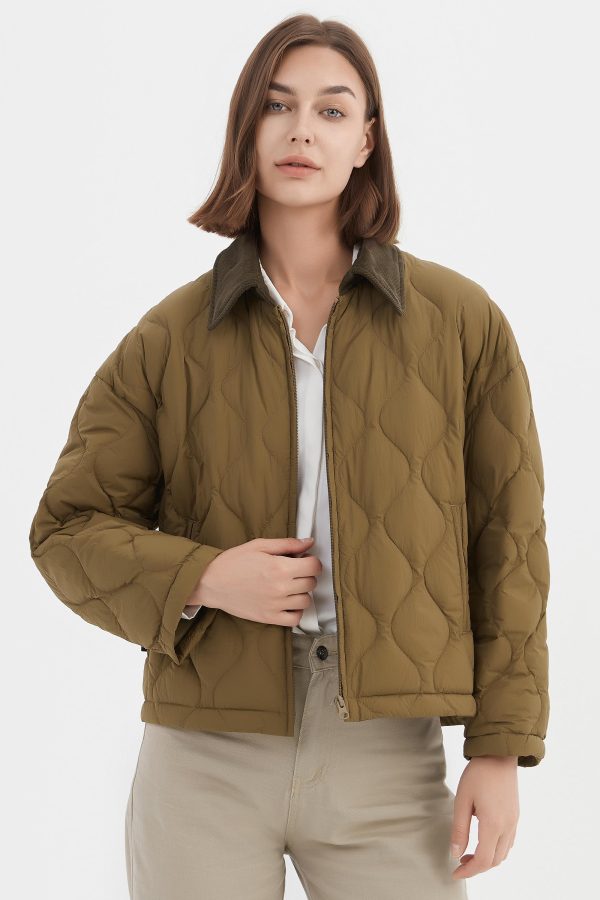 Lightweight Cropped Down Puffer Jacket - Image 18