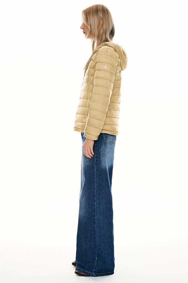 Lightweight Packable Down Jacket with Stand Collar with hood - Image 55