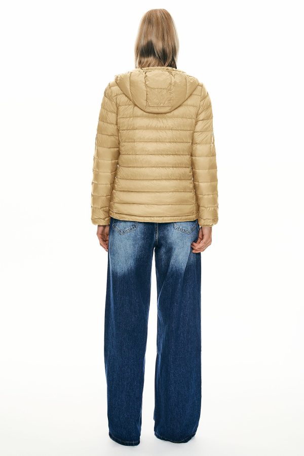 Lightweight Packable Down Jacket with Stand Collar with hood - Image 59