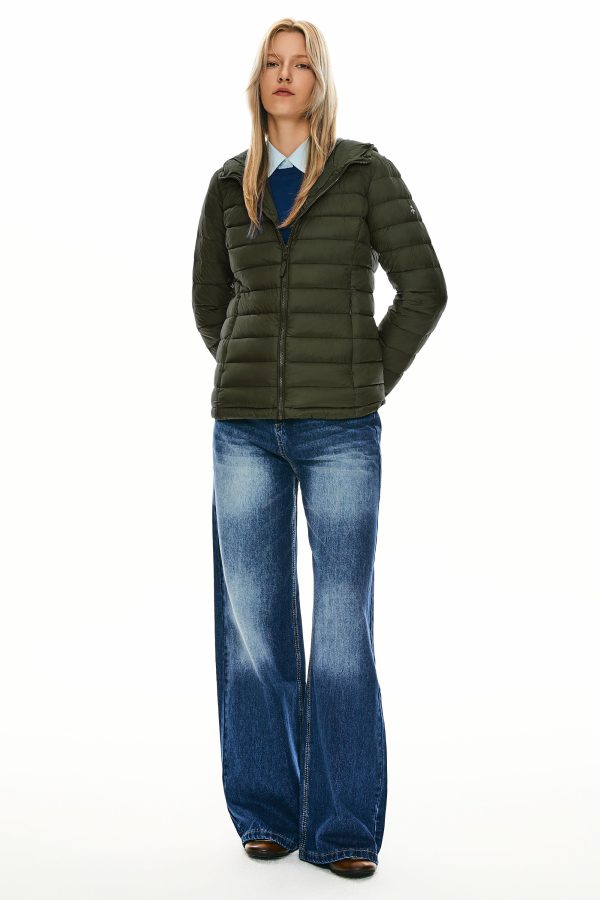 Lightweight Packable Down Jacket with Stand Collar with hood - Image 20