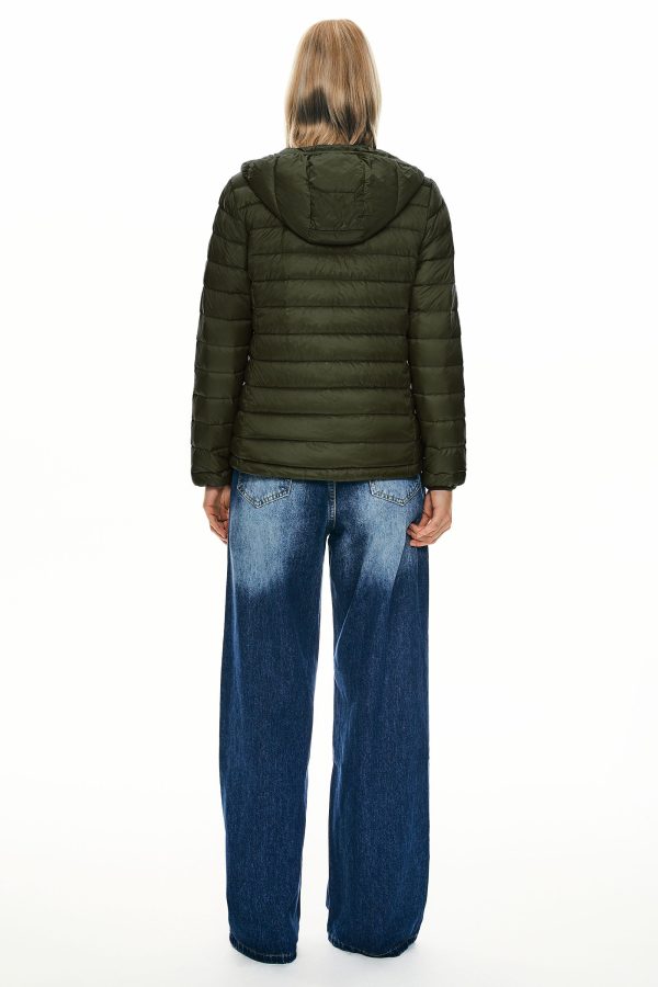 Lightweight Packable Down Jacket with Stand Collar with hood - Image 25