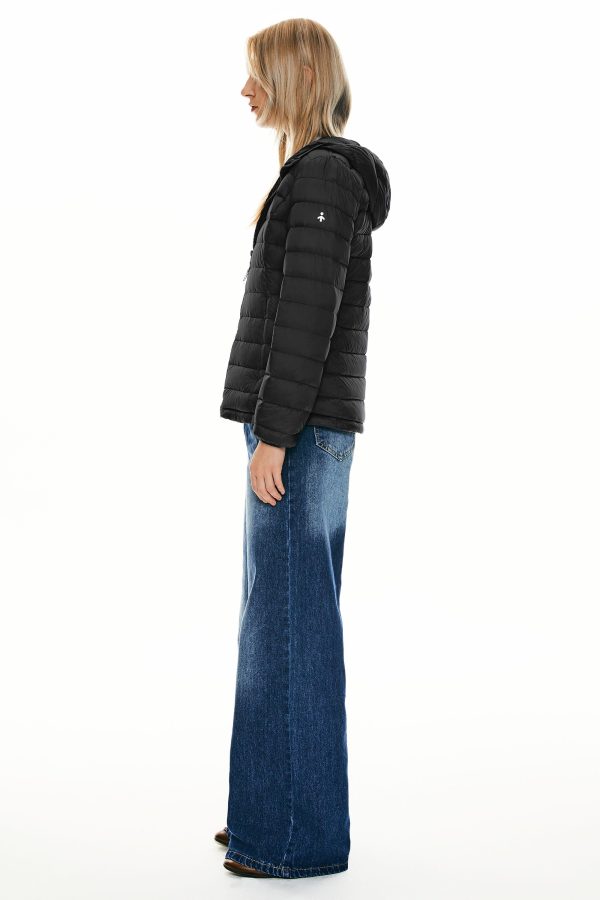 Lightweight Packable Down Jacket with Stand Collar with hood - Image 32
