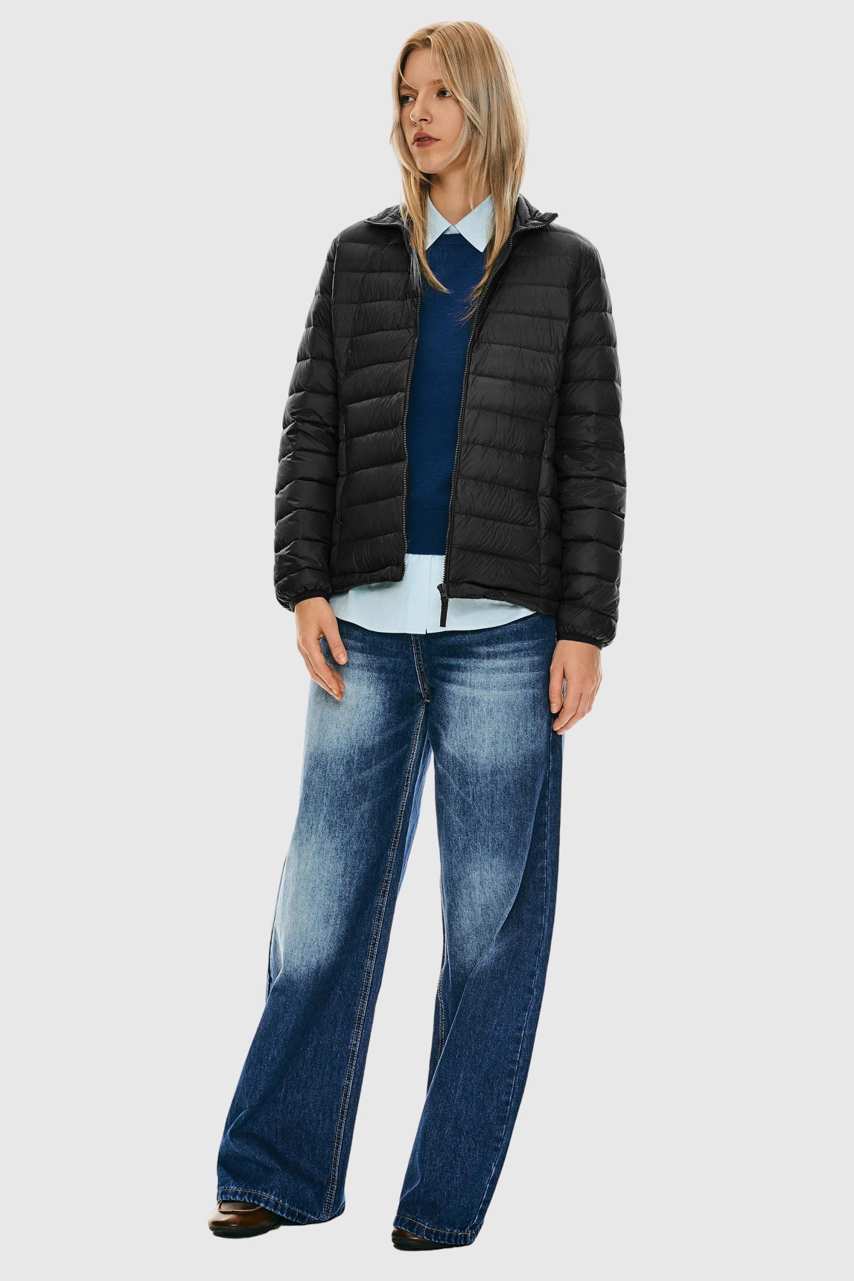 Lightweight Quilted Packable Down Jacket
