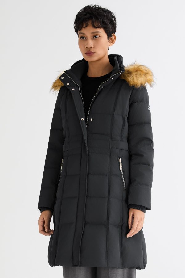 Long Faux Fur Hooded Down Coat - Image 24