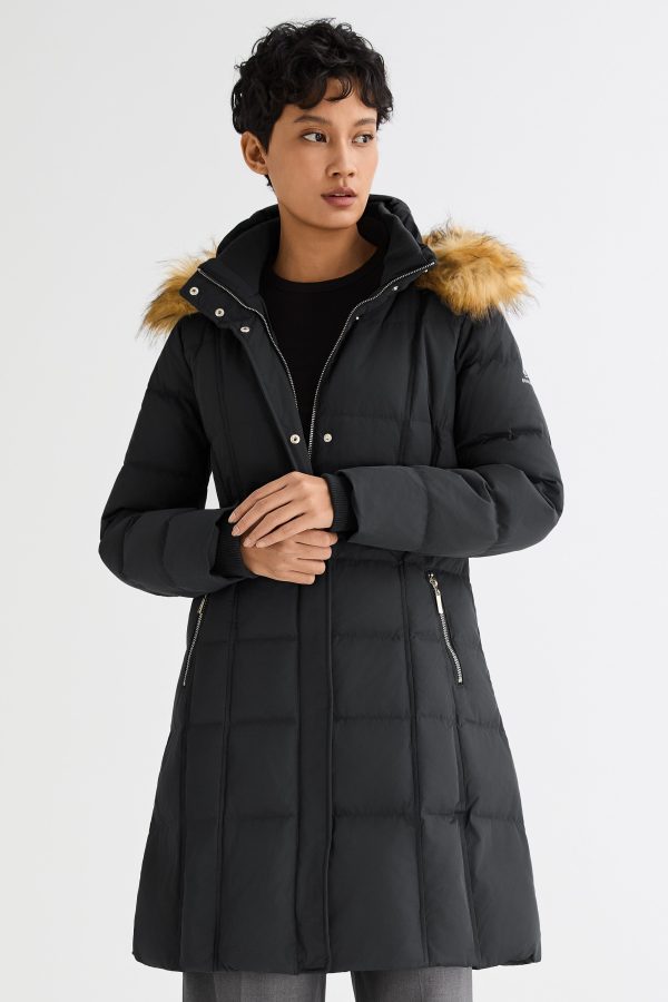 Long Faux Fur Hooded Down Coat - Image 28