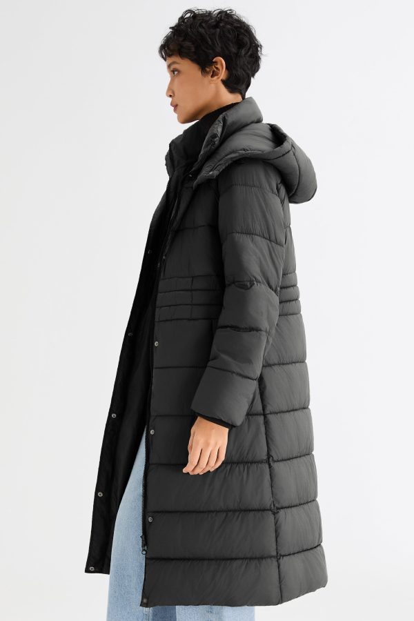 Long Hooded Quilted Lyrella Puffer Jacket - Image 24