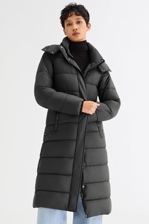 Long Hooded Quilted Lyrella Puffer Jacket - Image 25