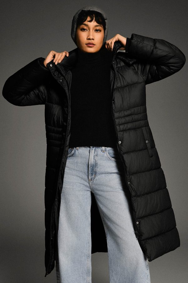 Long Hooded Quilted Lyrella Puffer Jacket - Image 27