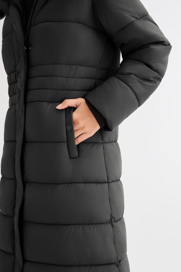 Long Hooded Quilted Lyrella Puffer Jacket - Image 32