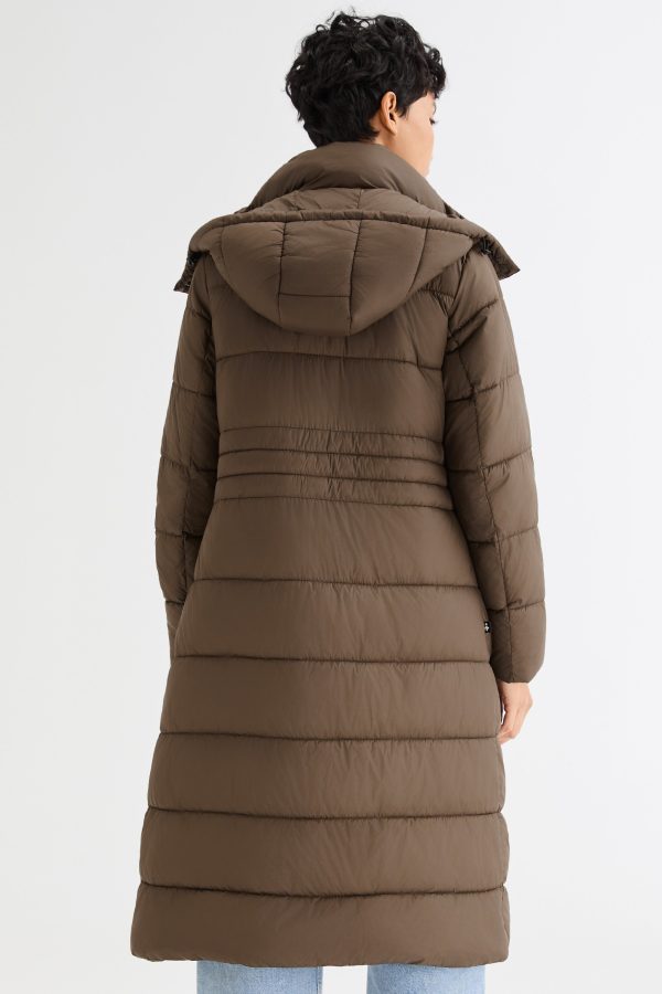 Long Hooded Quilted Lyrella Puffer Jacket - Image 3