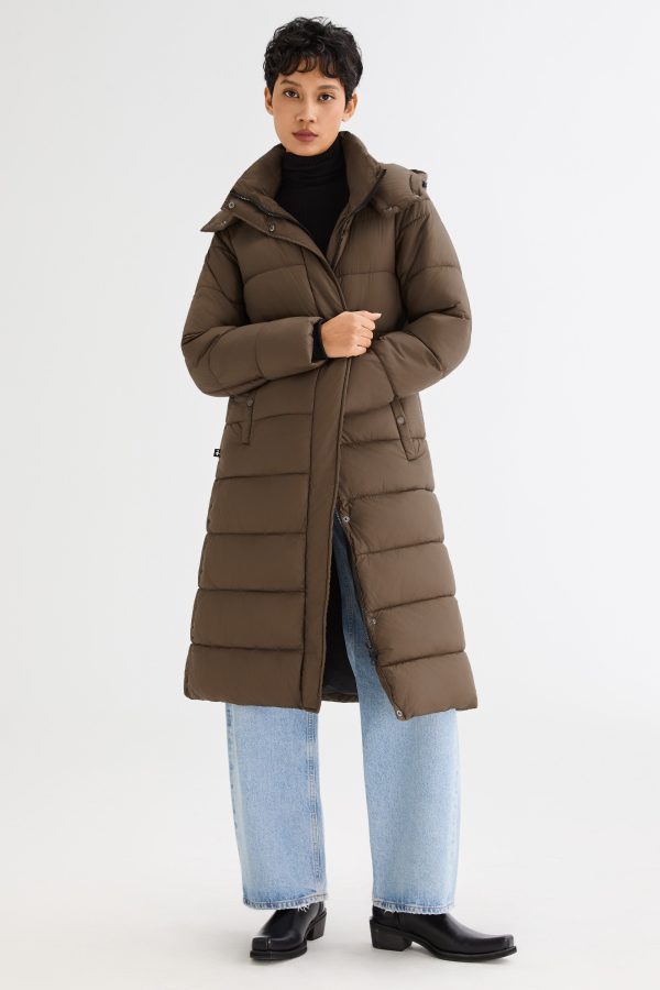 Long Hooded Quilted Lyrella Puffer Jacket - Image 6