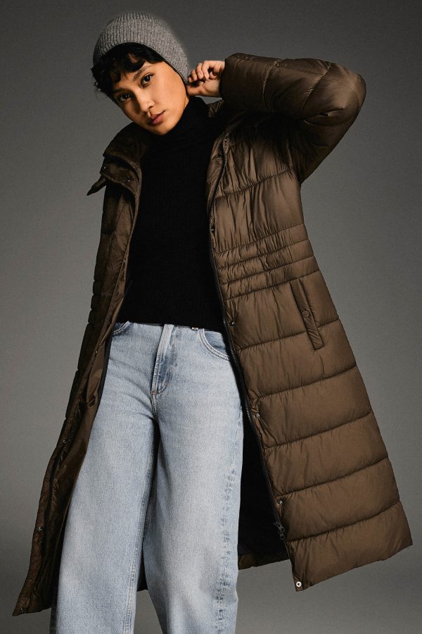 Long Hooded Quilted Lyrella Puffer Jacket - Image 8