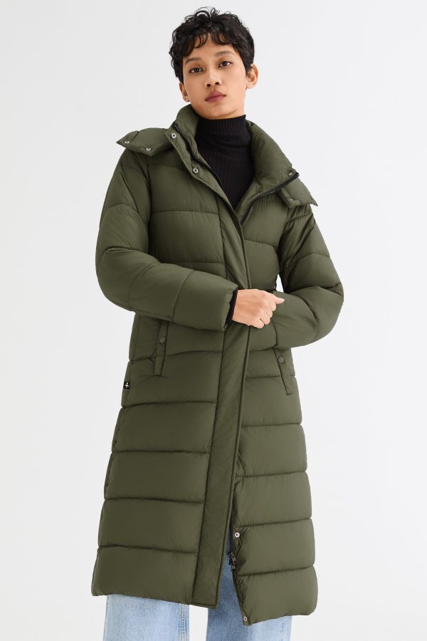 Long Hooded Quilted Lyrella Puffer Jacket - Image 14