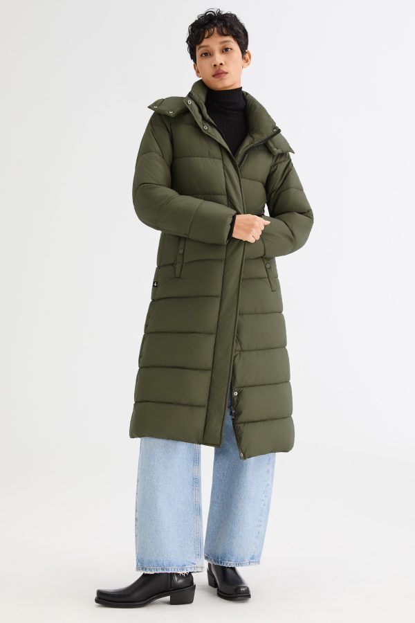 Long Hooded Quilted Lyrella Puffer Jacket - Image 17