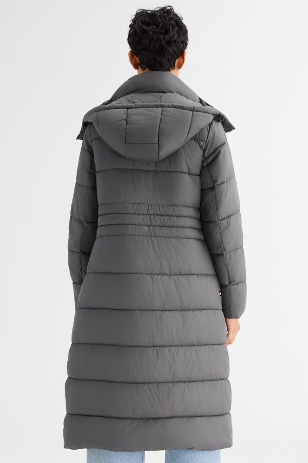 Long Hooded Quilted Lyrella Puffer Jacket - Image 37