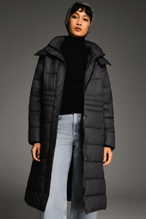 Long Hooded Quilted Lyrella Puffer Jacket - Image 30