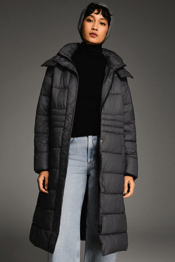 Long Hooded Quilted Lyrella Puffer Jacket - Image 39