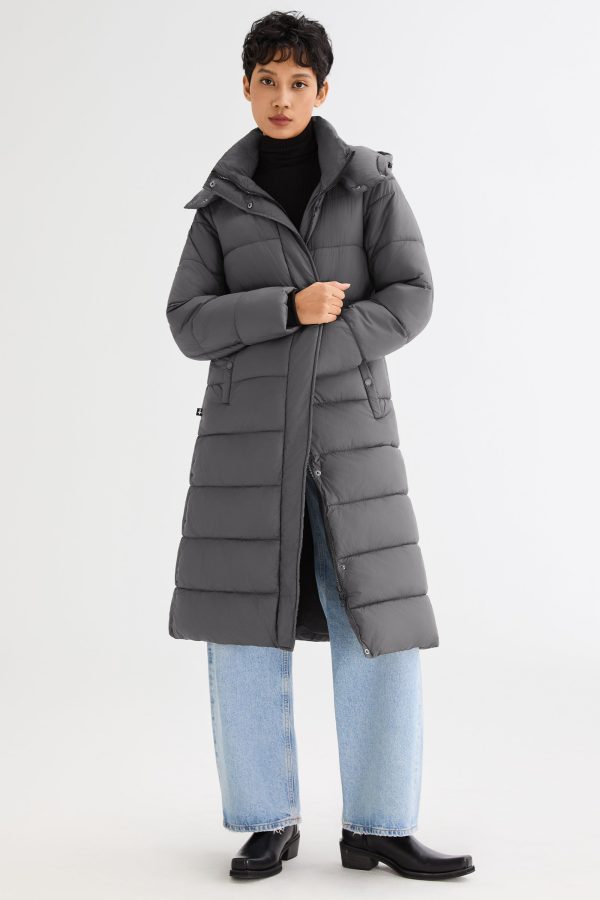 Long Hooded Quilted Lyrella Puffer Jacket - Image 33