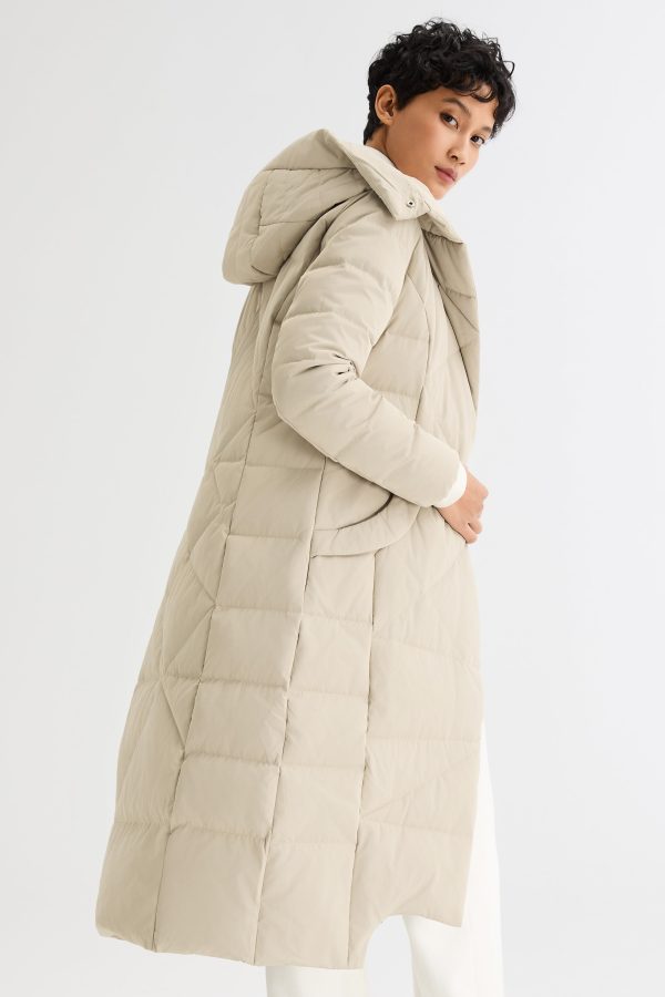 Long Maxi Down Coat with Hood - Image 29