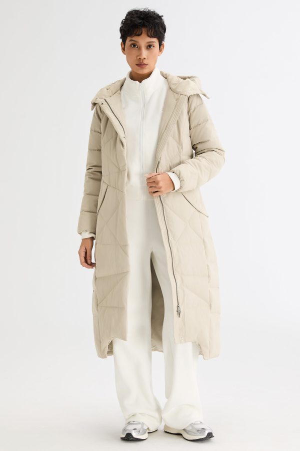 Long Maxi Down Coat with Hood - Image 23