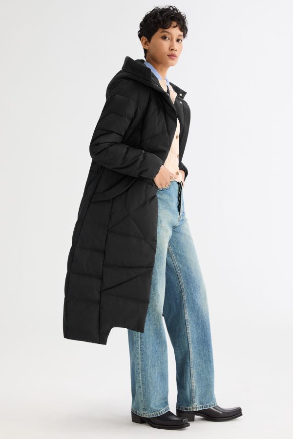 Long Maxi Down Coat with Hood - Image 38