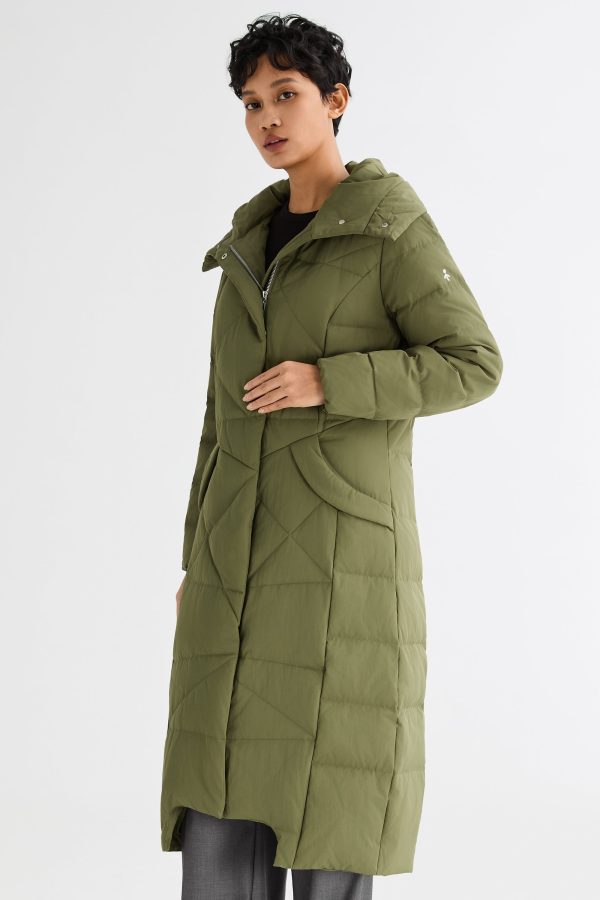Long Maxi Down Coat with Hood - Image 14