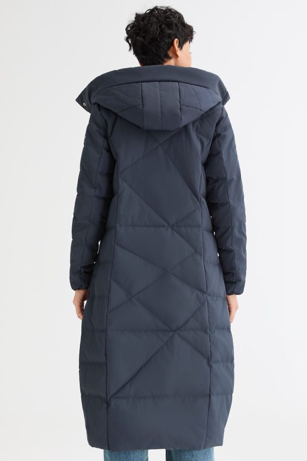 Long Maxi Down Coat with Hood - Image 51