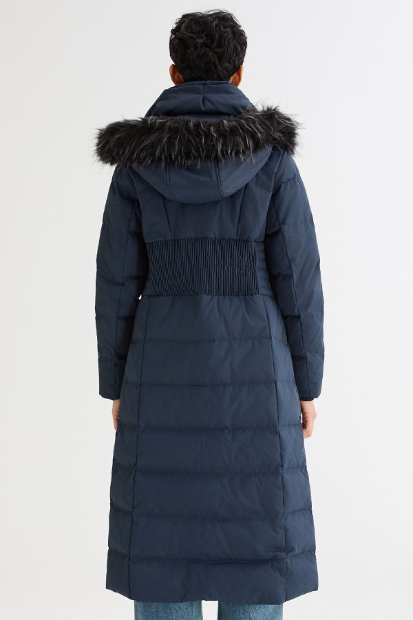 Long Puffer Down Coat with Hood Fur - Image 4
