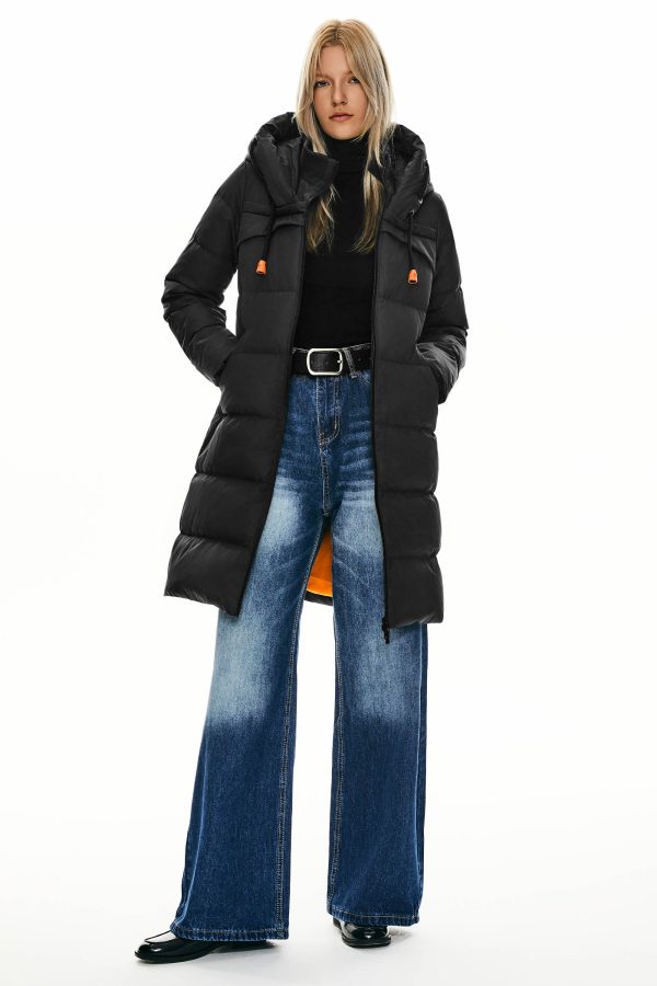 Long Thickened Hooded Down Jacket - Image 35