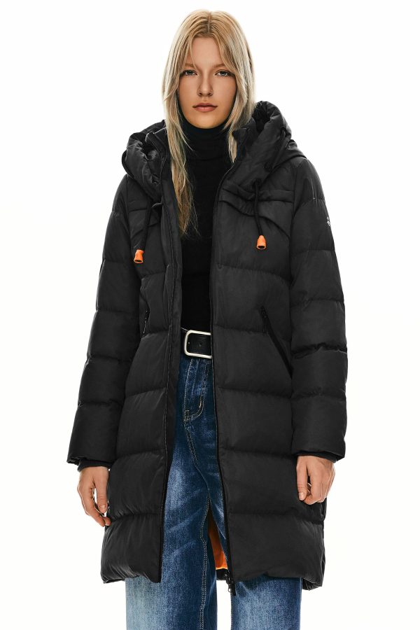 Long Thickened Hooded Down Jacket - Image 14