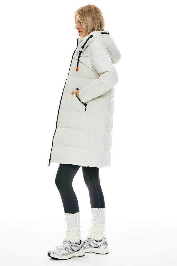 Long Thickened Hooded Down Jacket - Image 42