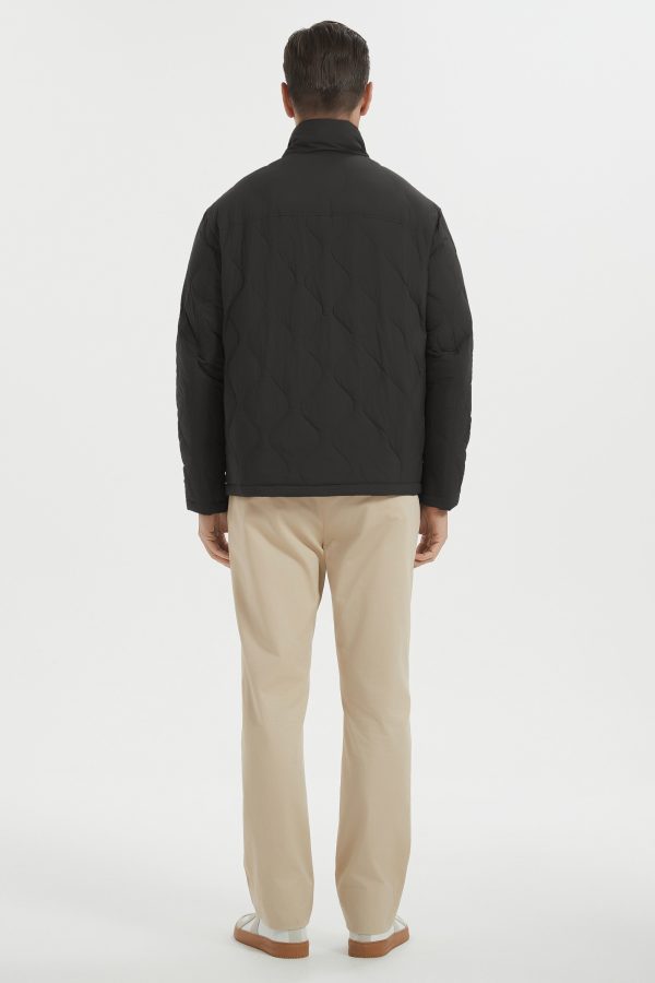 Lightweight Quilted Down Bomber Jackets Full Zip - Image 5
