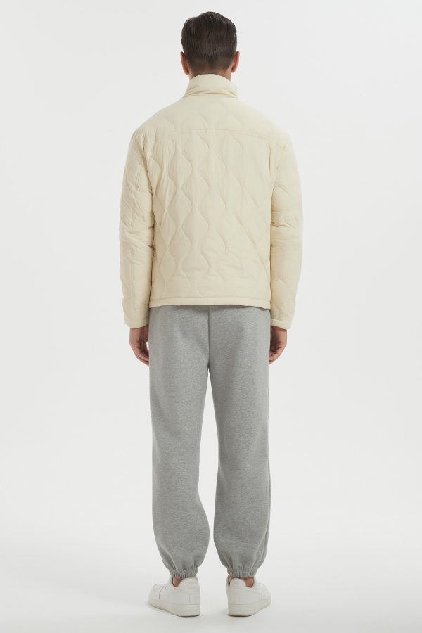 Lightweight Quilted Down Bomber Jackets Full Zip - Image 9