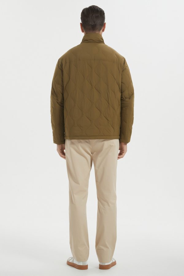 Lightweight Quilted Down Bomber Jackets Full Zip - Image 16