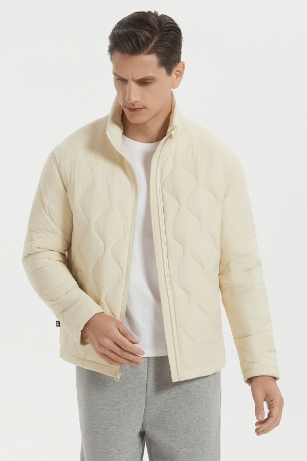 Lightweight Quilted Down Bomber Jackets Full Zip - Image 10