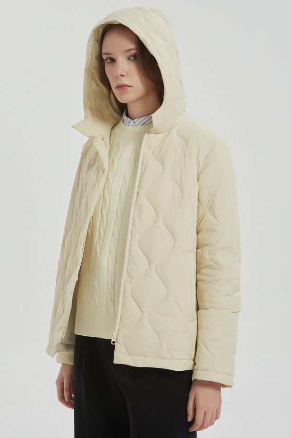 Quilted Down Jacket Lightweight Hooded - Image 8