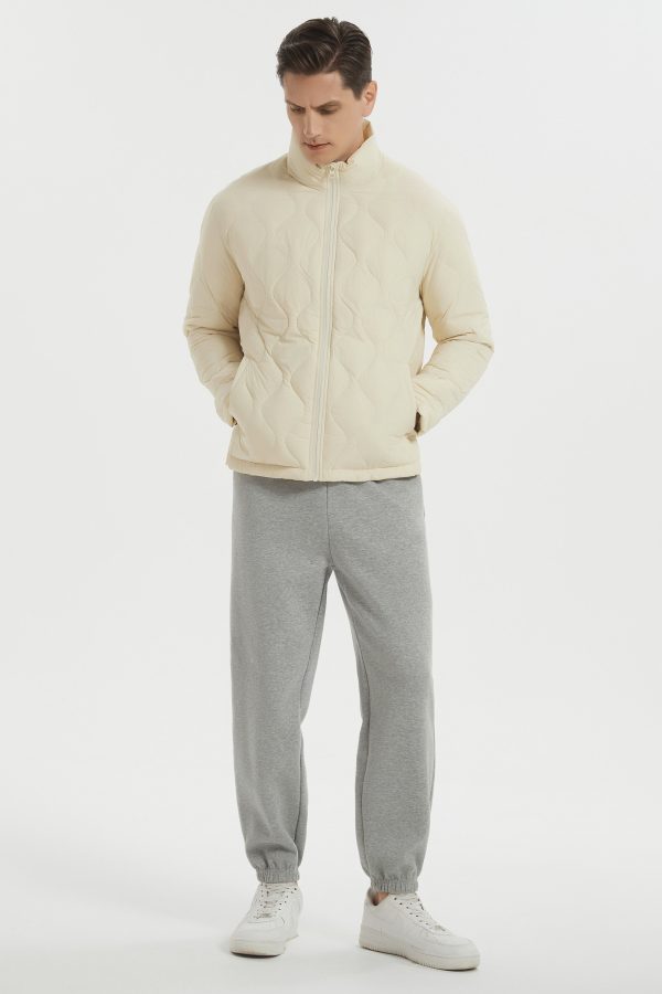 Lightweight Quilted Down Bomber Jackets Full Zip - Image 7