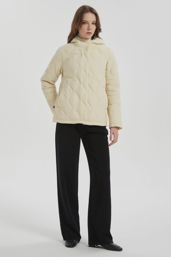 Quilted Down Jacket Lightweight Hooded - Image 5