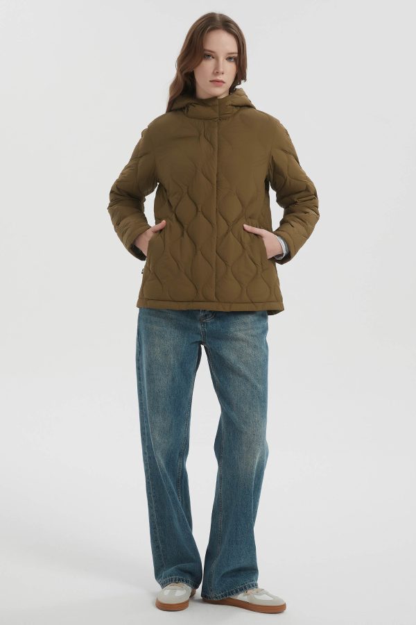 Quilted Down Jacket Lightweight Hooded - Image 11