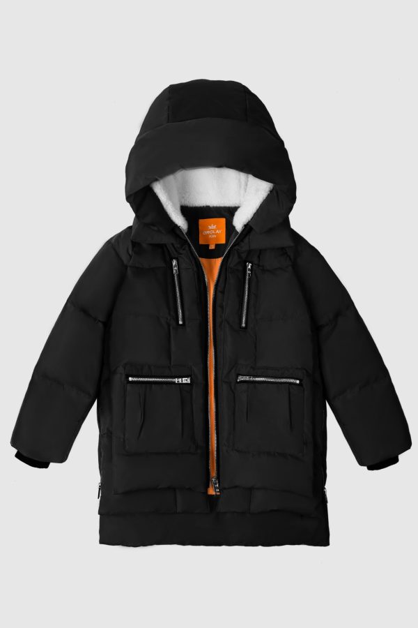 092 Classics Kids Thickened Hooded Down Coat - Image 2