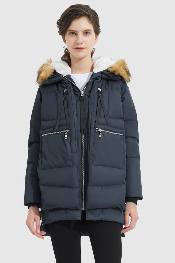 092 Classics Thickened Down Jacket with Faux Fur Hood - Image 37