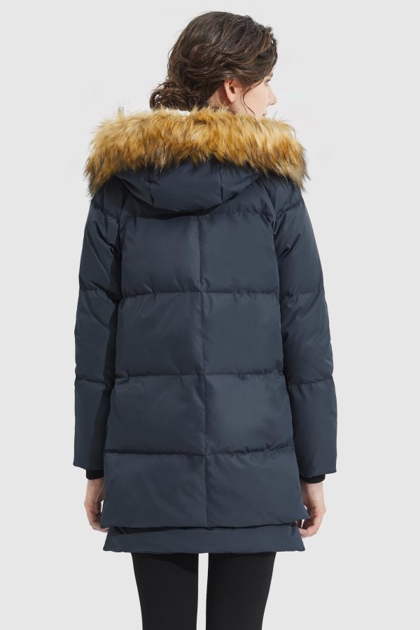 092 Classics Thickened Down Jacket with Faux Fur Hood - Image 38