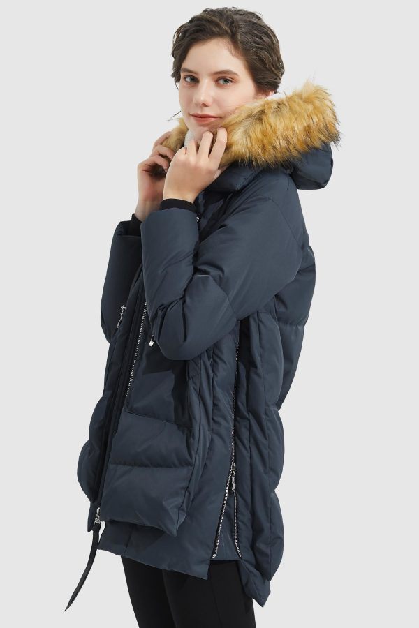 092 Classics Thickened Down Jacket with Faux Fur Hood - Image 39