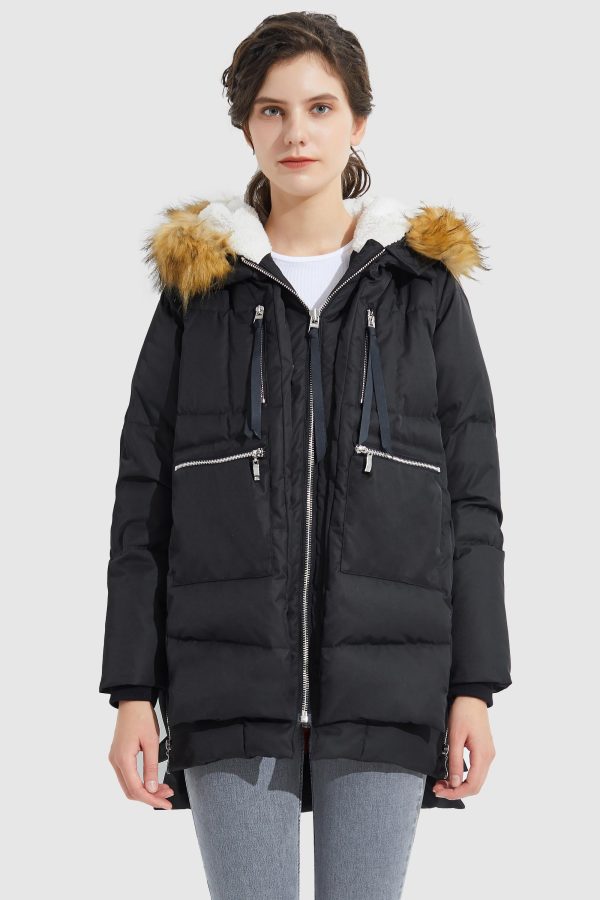 092 Classics Thickened Down Jacket with Faux Fur Hood - Image 27